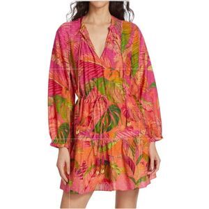 Farm Rio Ombré Forest Cotton Minidress Size Small NWT - read description